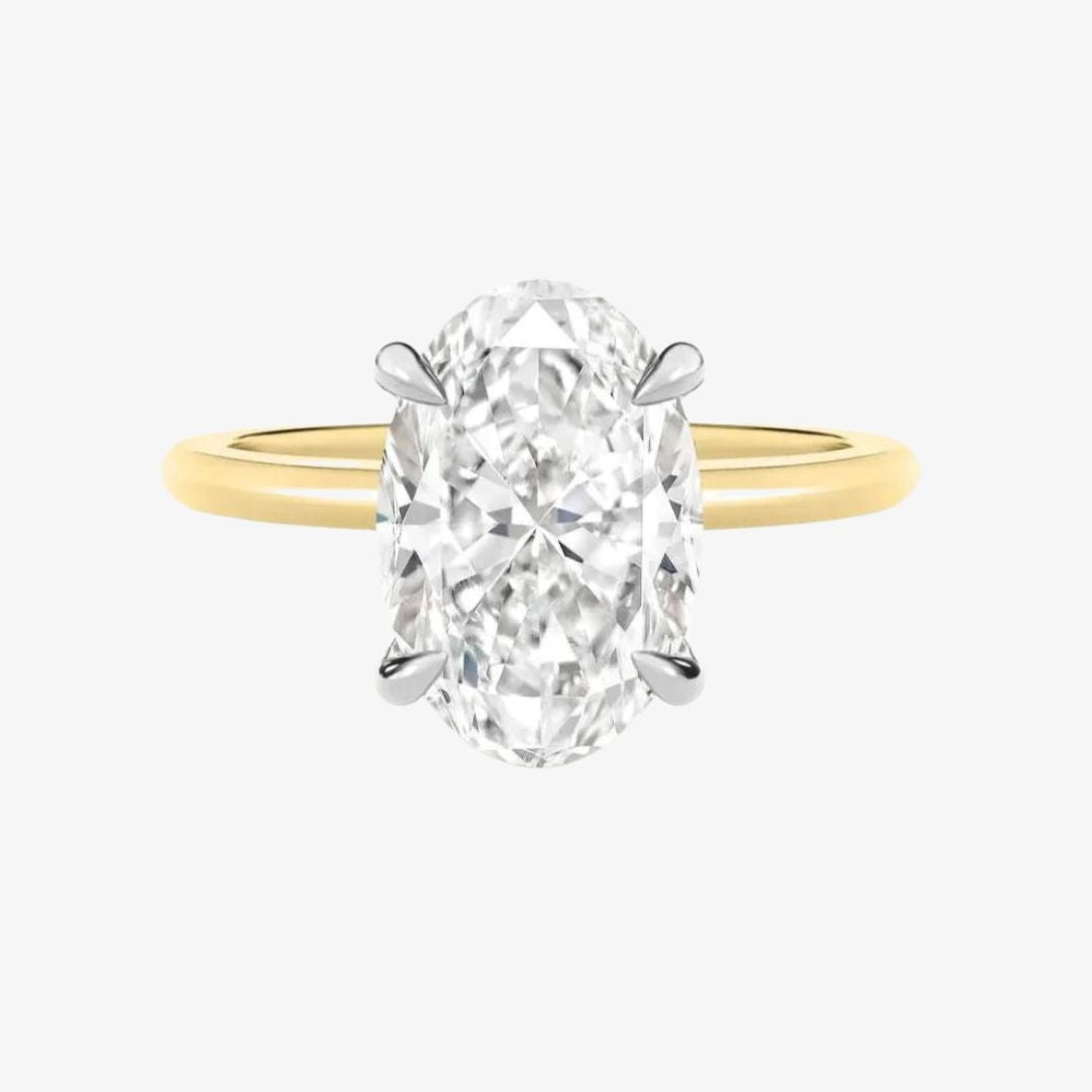 2.51 Oval Lab Grown Diamond Solitaire