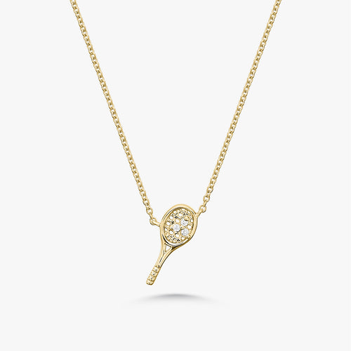 30 Love Tiny Tennis Racquet Necklace