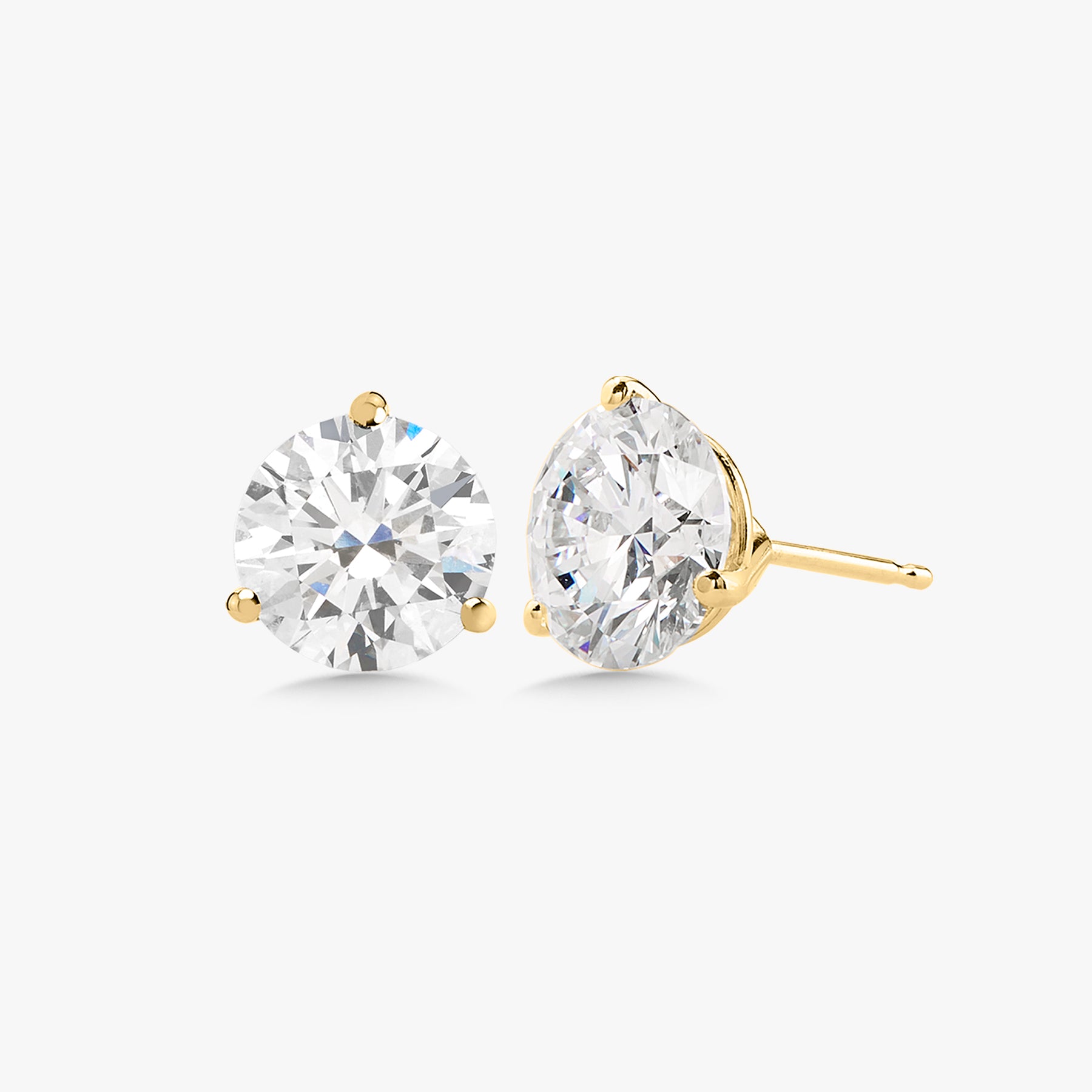 Teeny Tiny Diamond Stud Earring 14K Gold | LeMel – LeMel