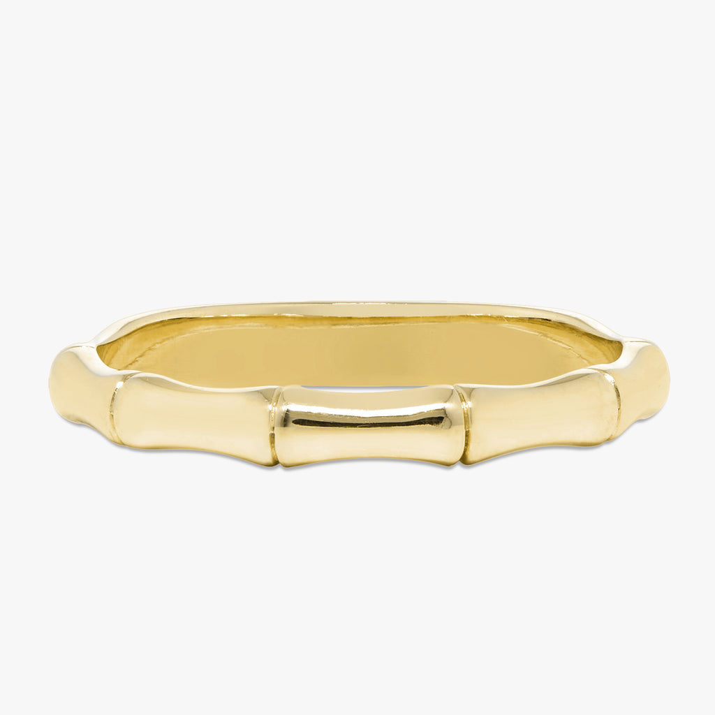 14k Gold Bamboo Stacking Band Ring – RWFJ