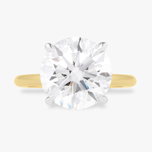 5.49ct Lab Grown Round Brilliant Diamond in a Solitaire Setting