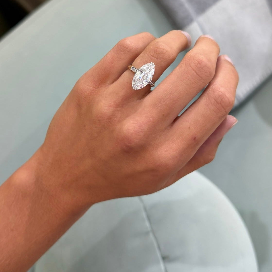 6.04 moval lab grown engagement ring
