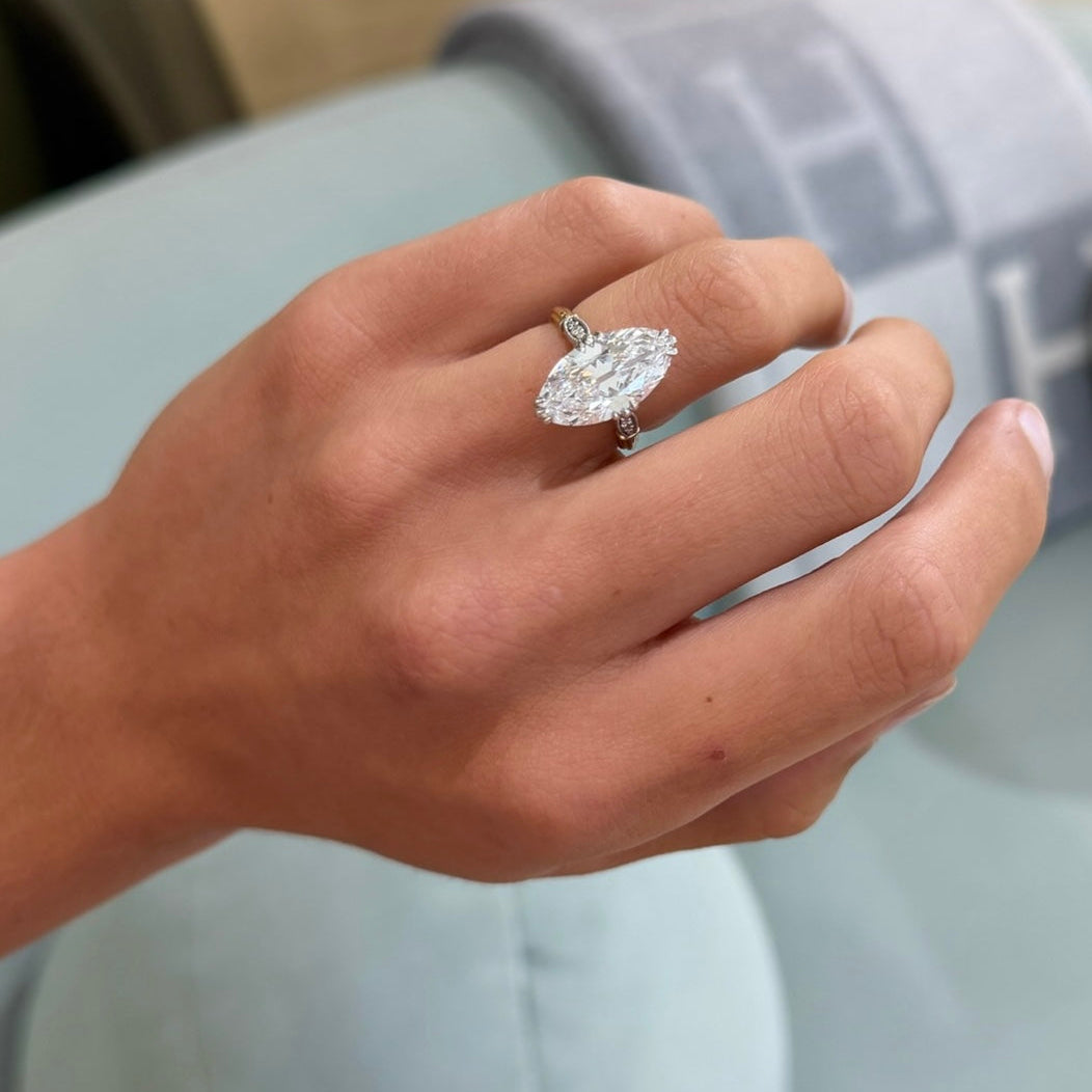 6.04 moval lab grown engagement ring
