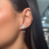6 ctw WG diamond stud earrings