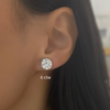 6 ctw WG diamond stud earrings