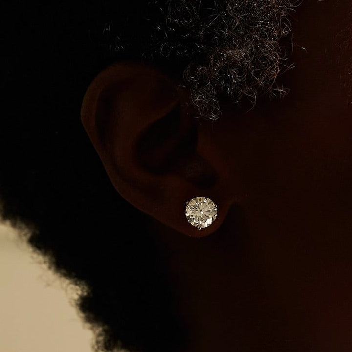 6 ctw diamond stud earrings