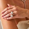 8.03ct Lab Grown Toi et Moi Heart Diamond Ring