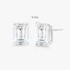8 ctw emerald studs WG