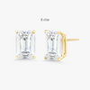 8 ctw emerald studs YG