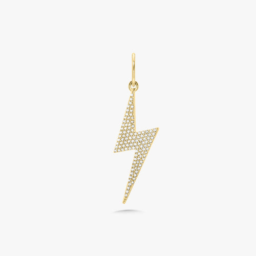 Skyler Pave Diamond Lightning Bolt Charm
