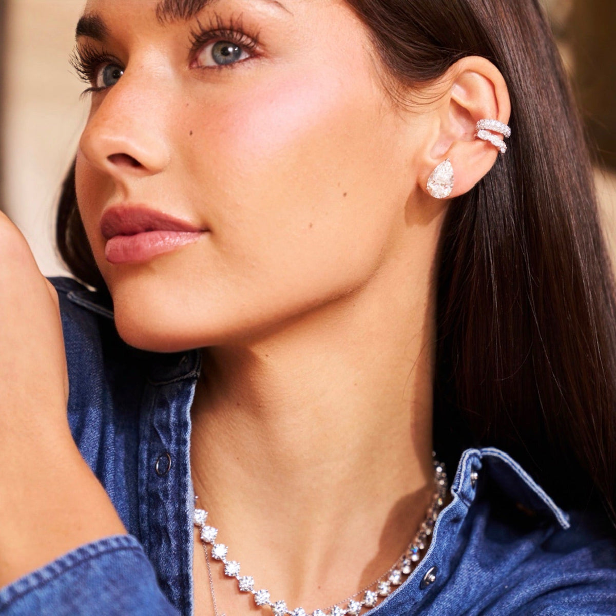 Adalyn Pave Ear Cuff