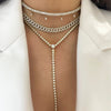 Amira Diamond Bezel Tennis Necklace with Removable Lariat 5.20 ctw