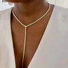 Amira Bezel Necklace With Removable Lariat To Tennis Bracelet