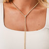 Amira Diamond Bezel Tennis Necklace with Removable Lariat 5.20 ctw