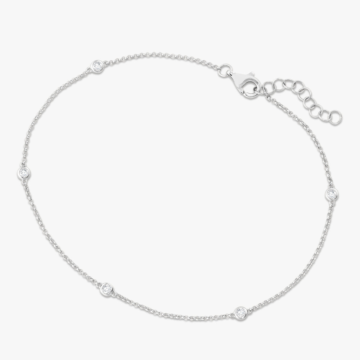 Laurel Diamonds By The Yard Anklet