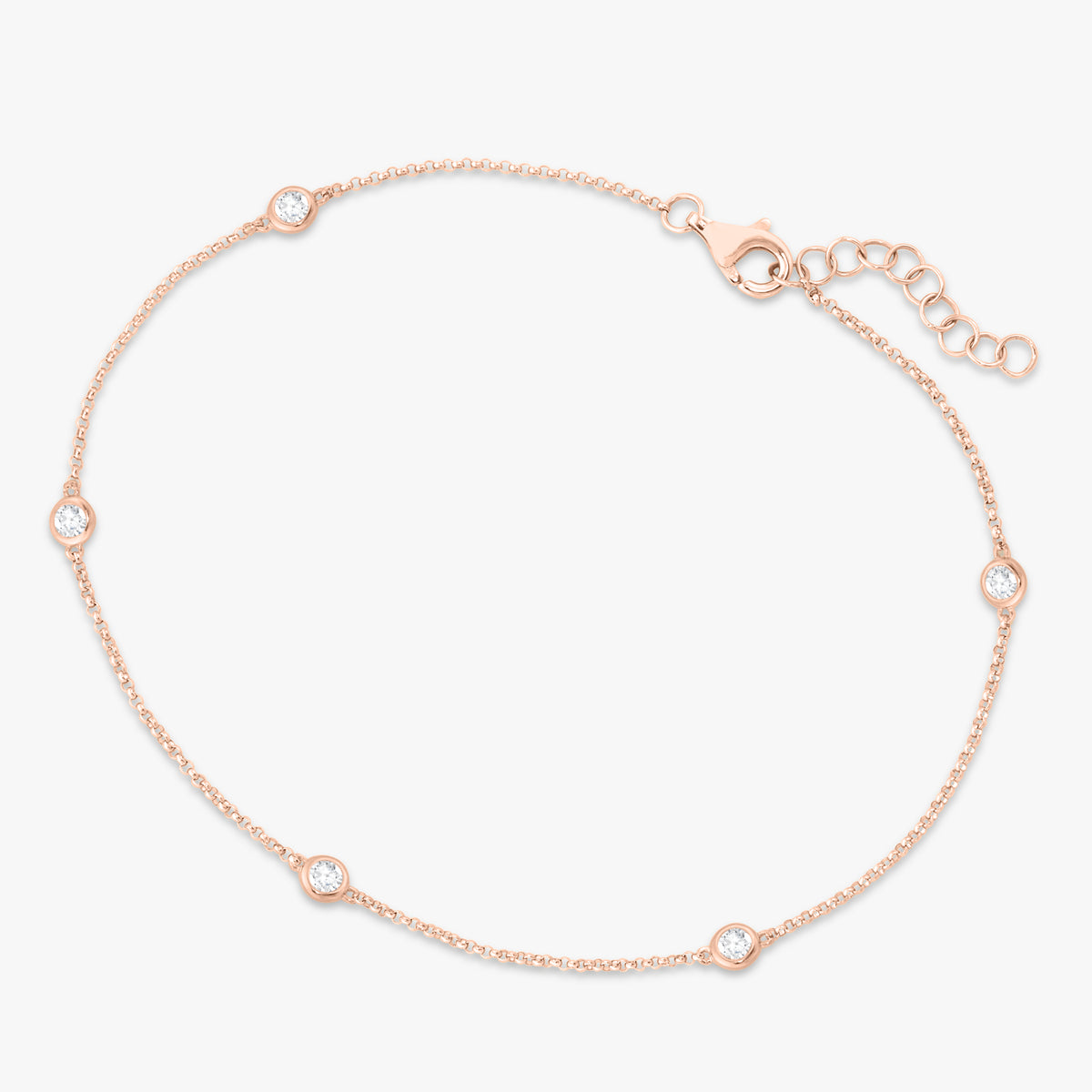 Laurel Diamonds By The Yard Anklet