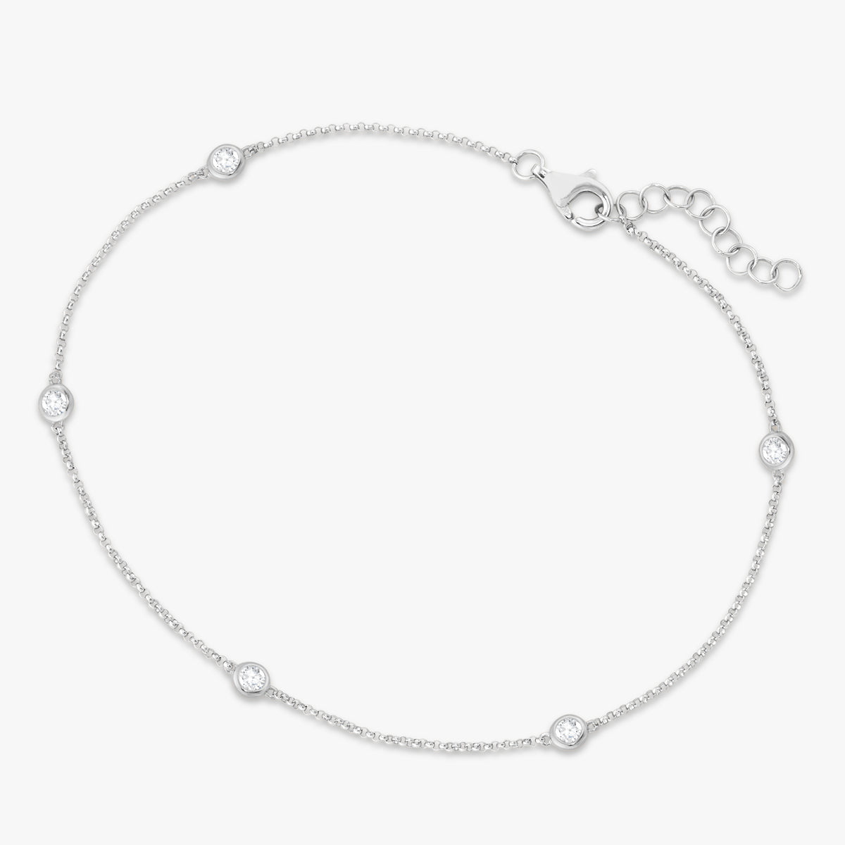 Laurel Diamonds By The Yard Anklet