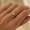 Annabelle Tiny Single Diamond Bezel Ring