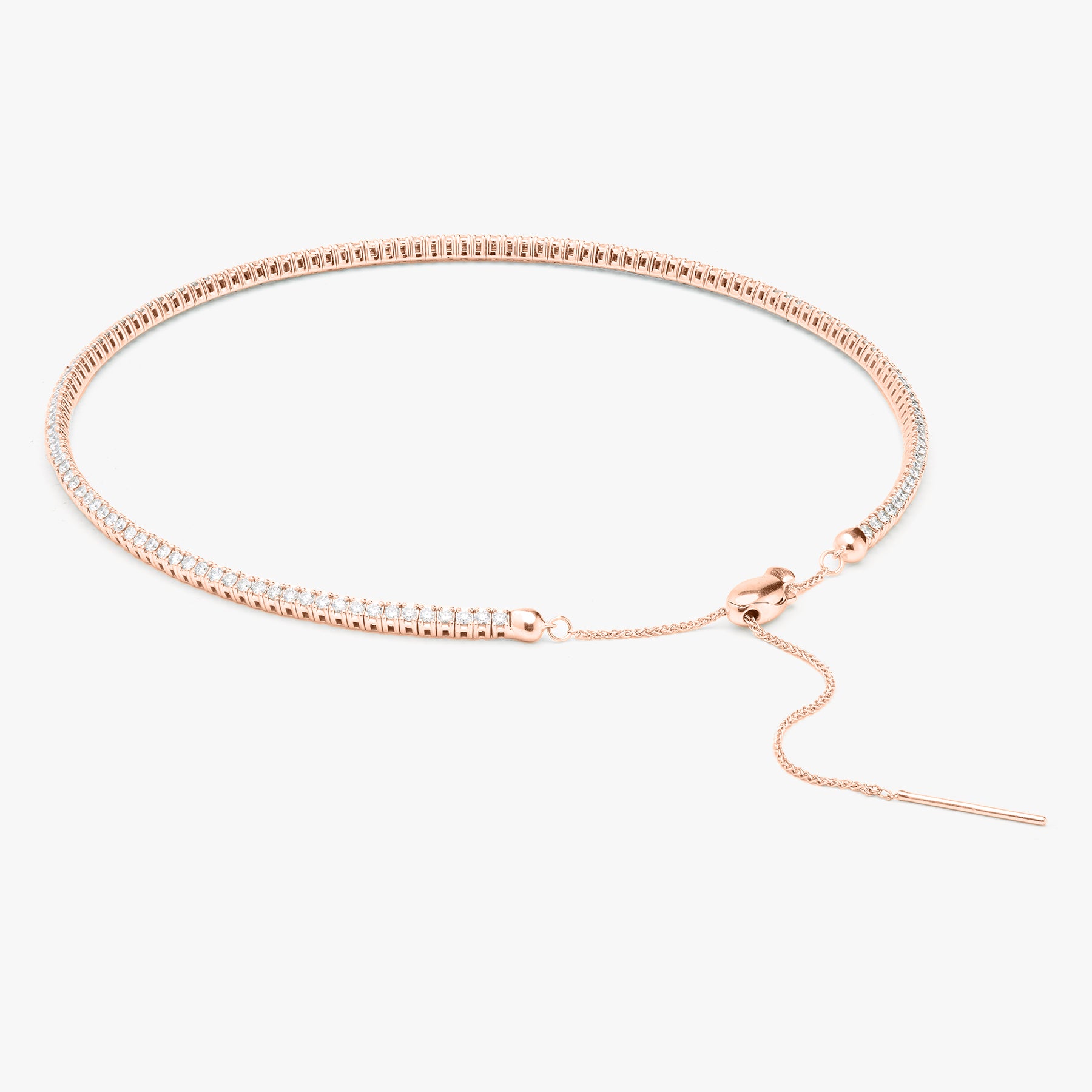 Rose gold online diamond choker