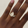 Ava Single V Diamond Band