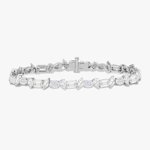 Axel Multi Mixed Shape Diamond Tennis Bracelet 11.59 ctw