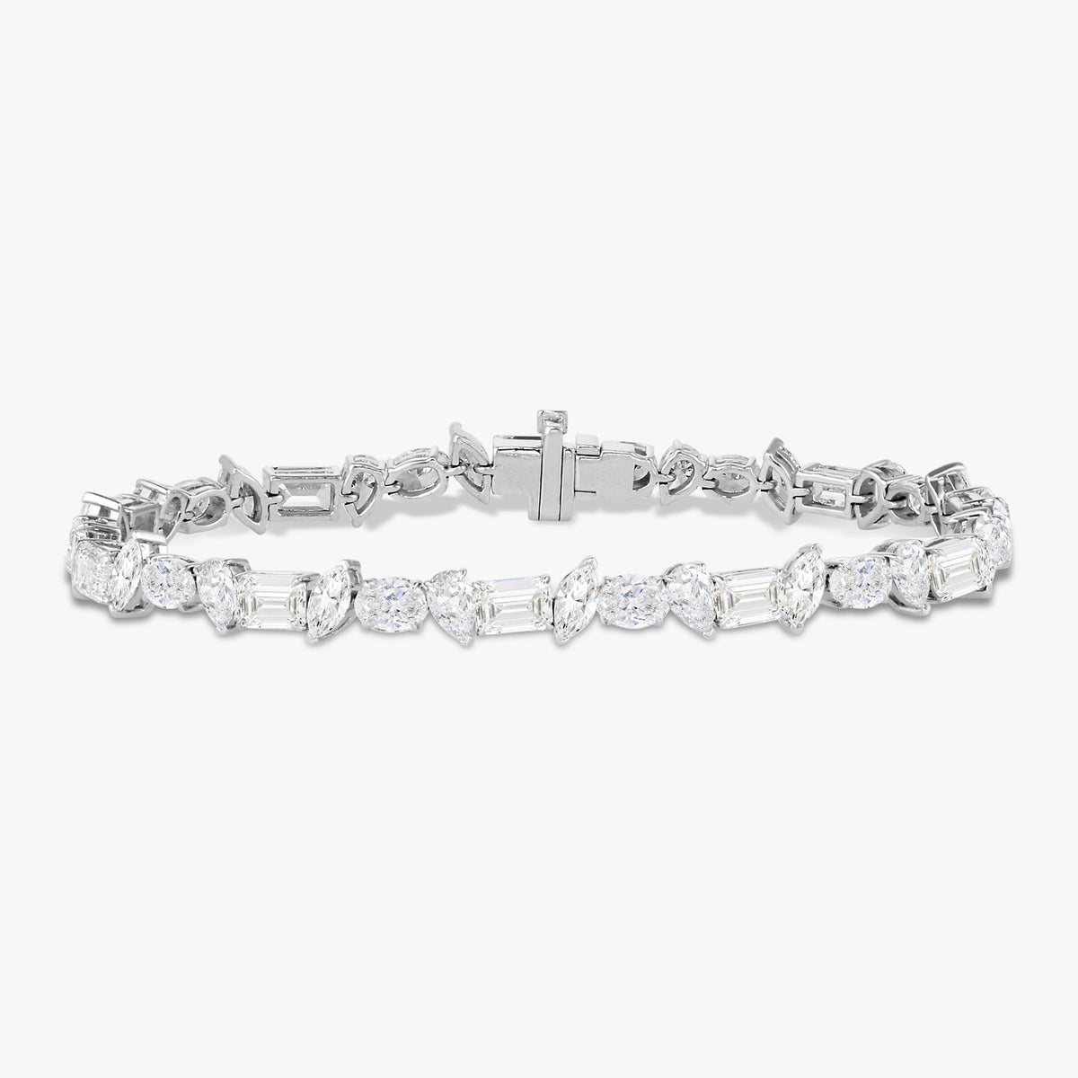 Axel Multi Mixed Shape Diamond Tennis Bracelet 11.59 ctw