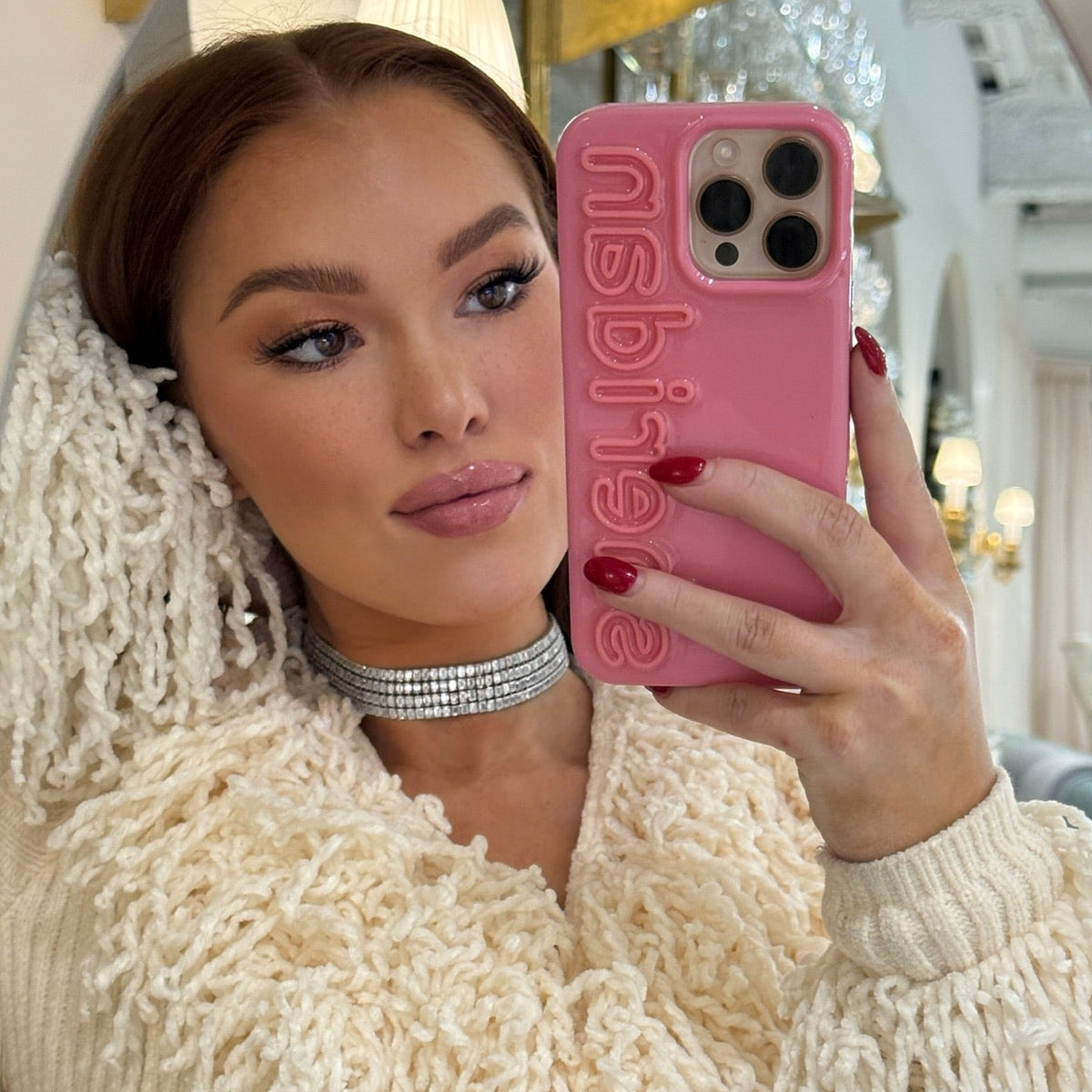 Baguette Diamond Choker Necklace 