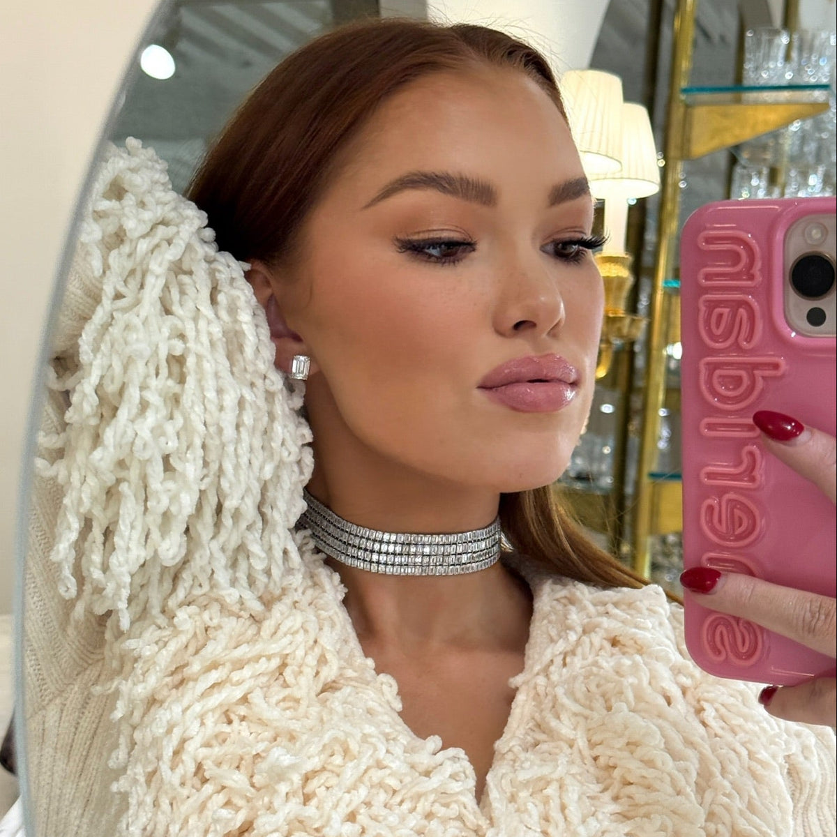 Baguette Diamond Choker Necklace
