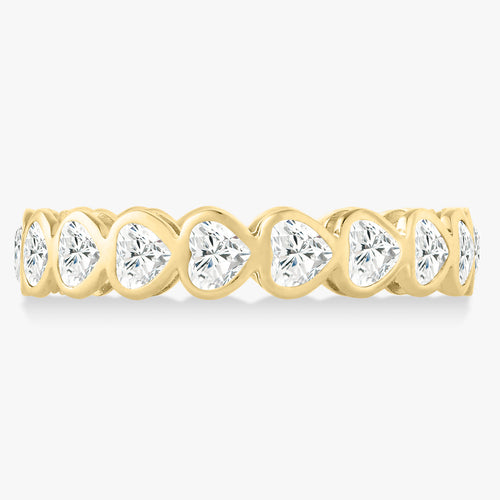 "Be Mine" White Topaz Eternity Heart Ring