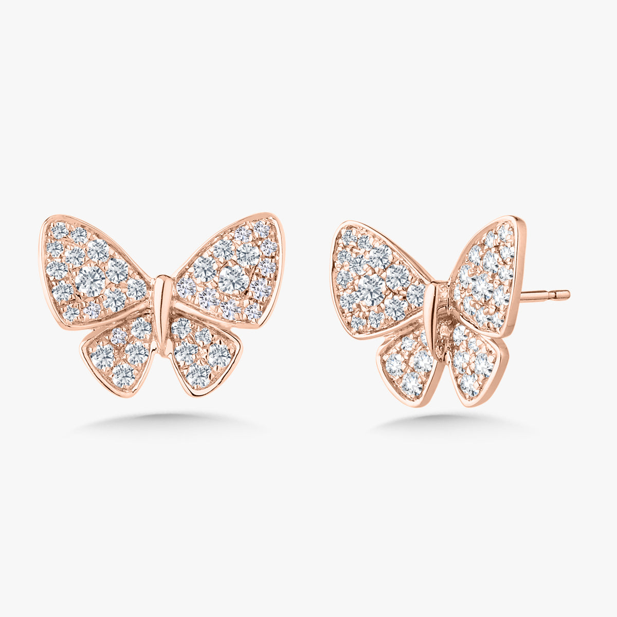Bellora Butterfly Stud Earrings 1.00 ctw
