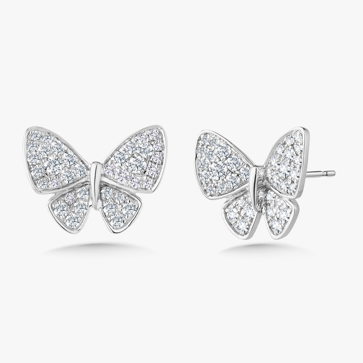 Bellora Butterfly Stud Earrings 1.00 ctw
