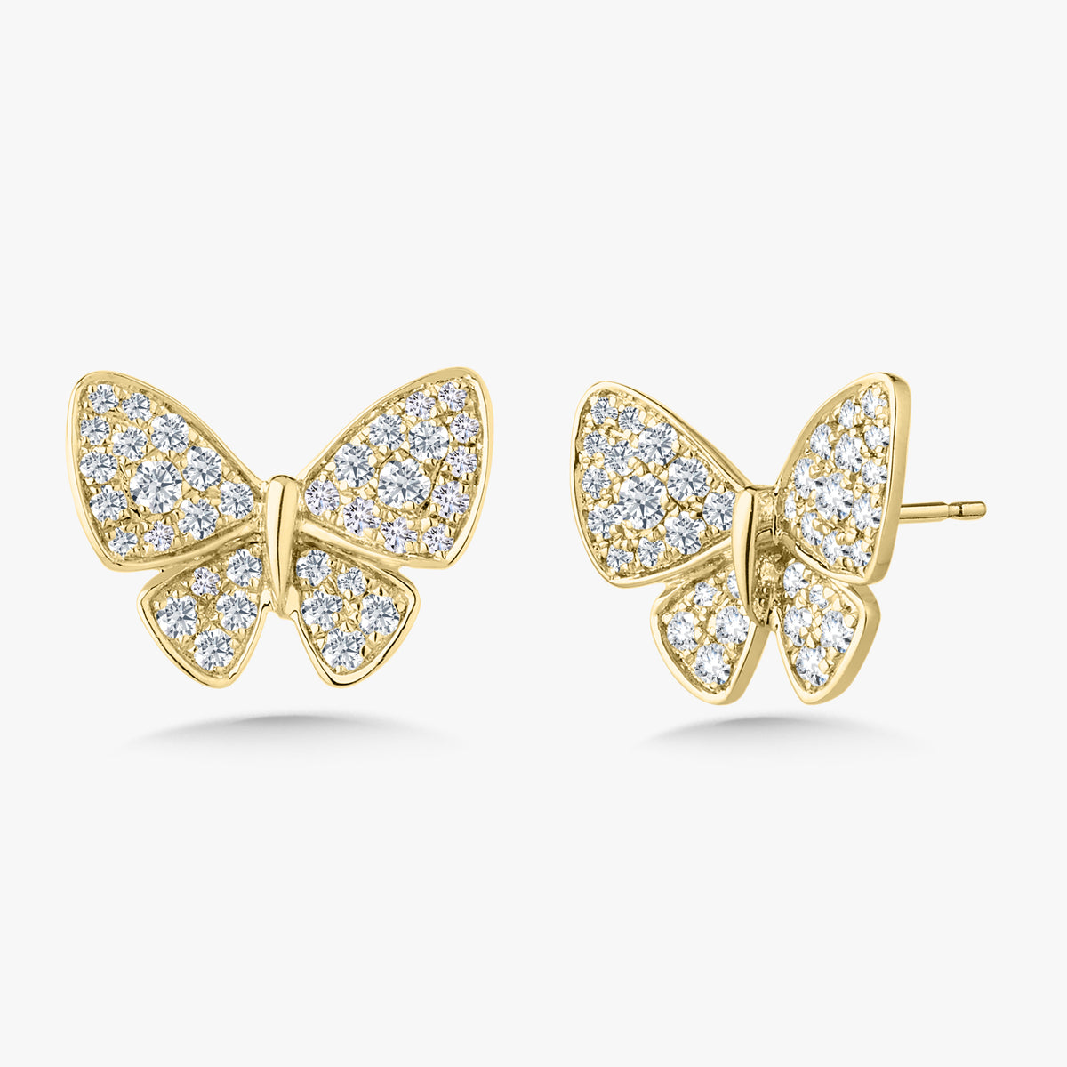 Bellora Butterfly Stud Earrings 1.00 ctw