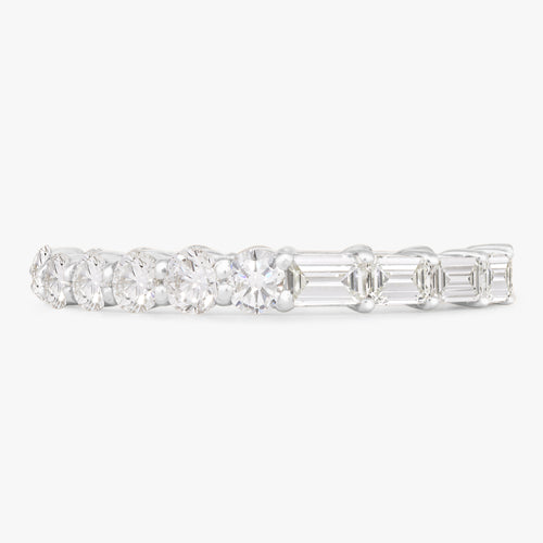 Best of Both Baguette and Round Eternity Band