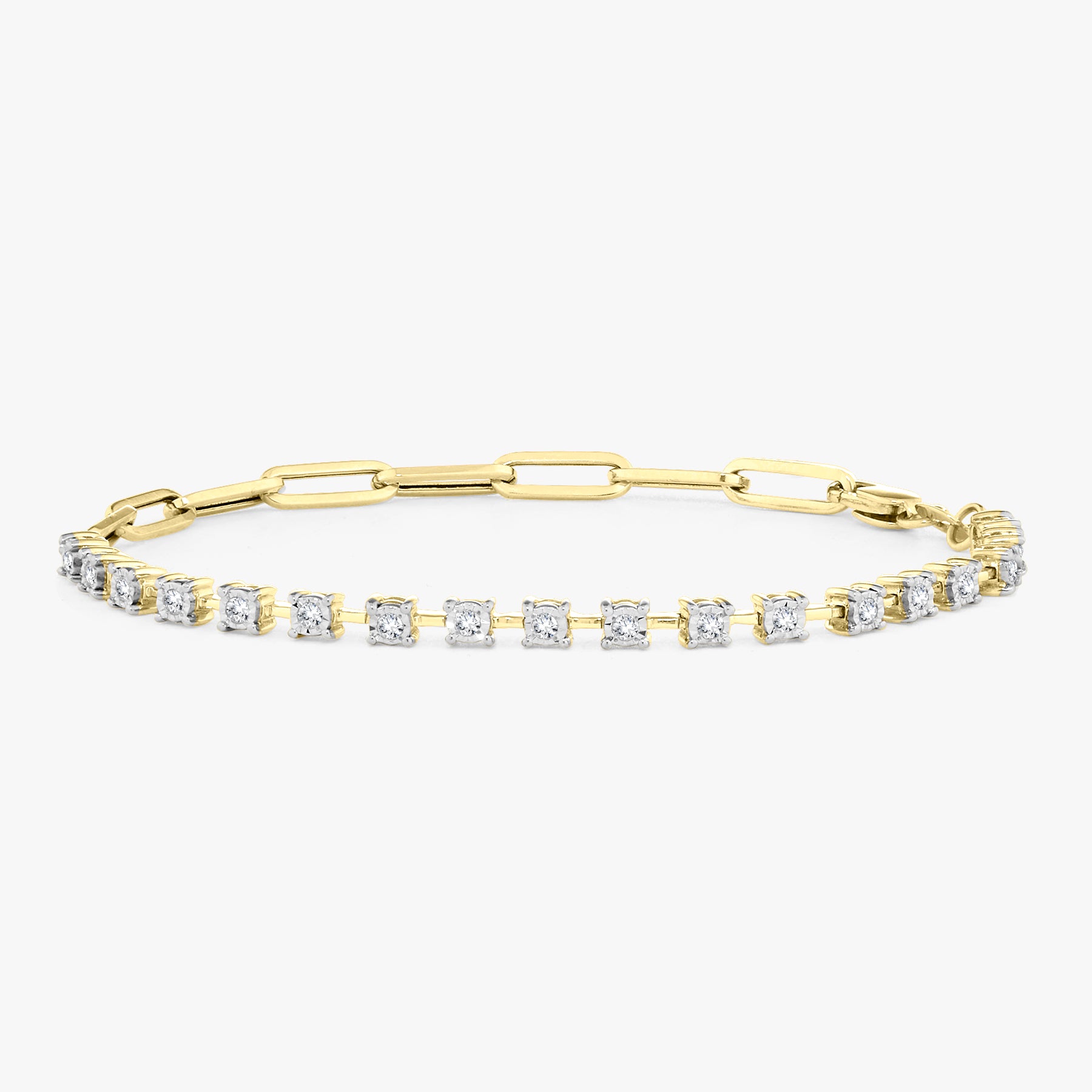 Best of Both Diamond & Paperclip Bracelet – RWFJ