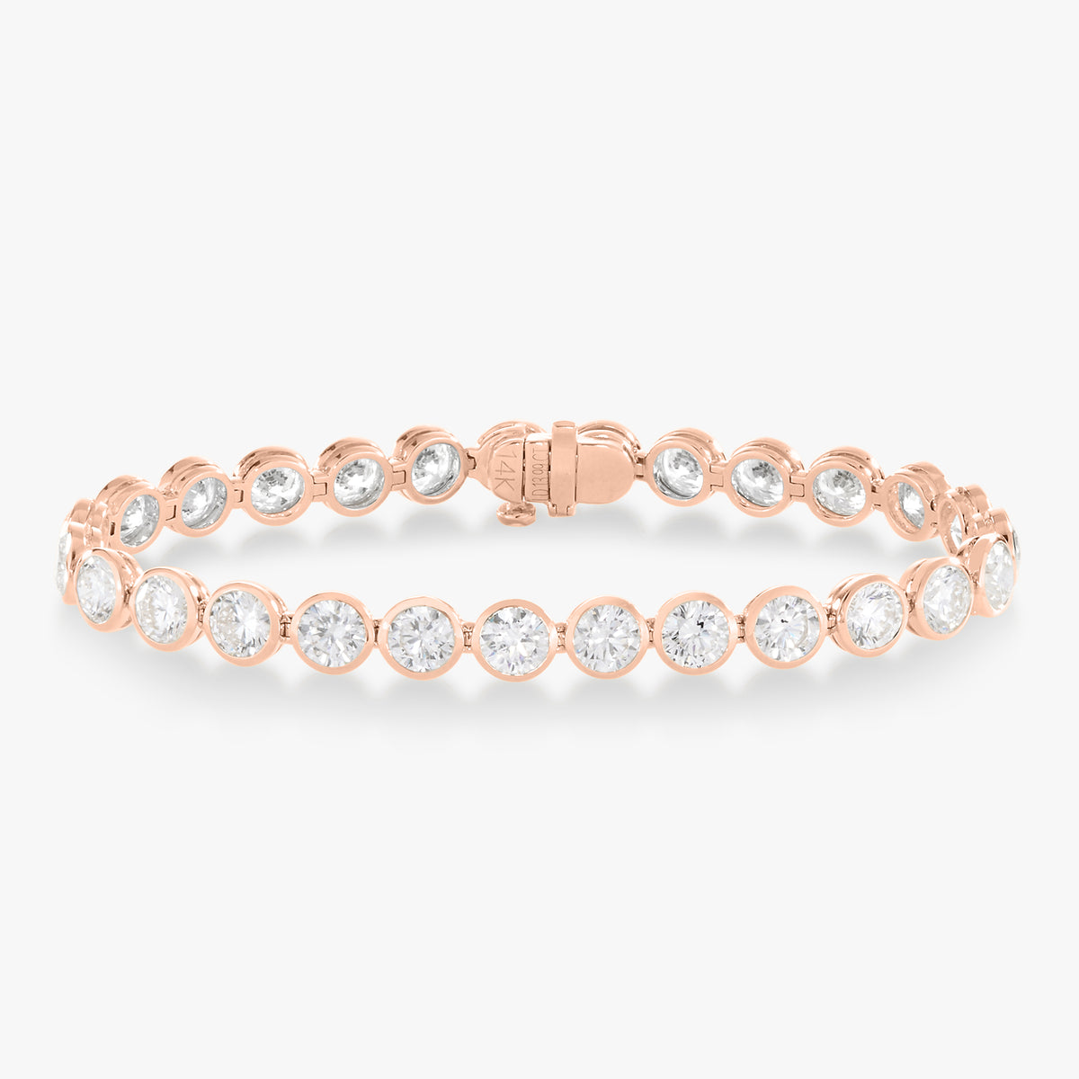 Bixi Bezel Diamond Tennis Bracelet 14 ctw & 22.89 ctw