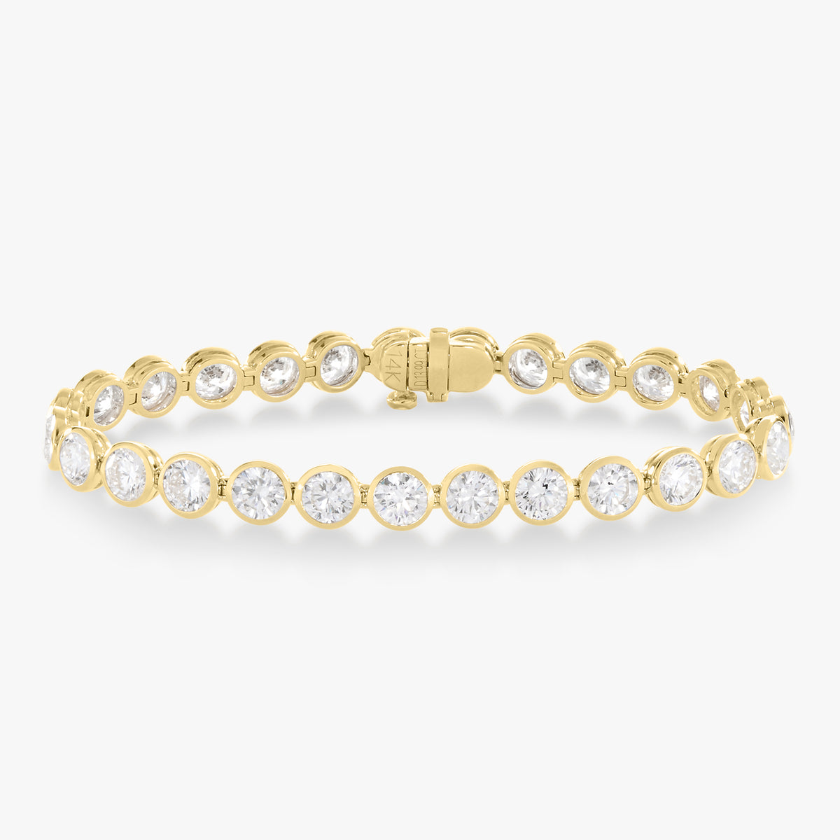Bixi Bezel Diamond Tennis Bracelet 14 ctw & 22.89 ctw