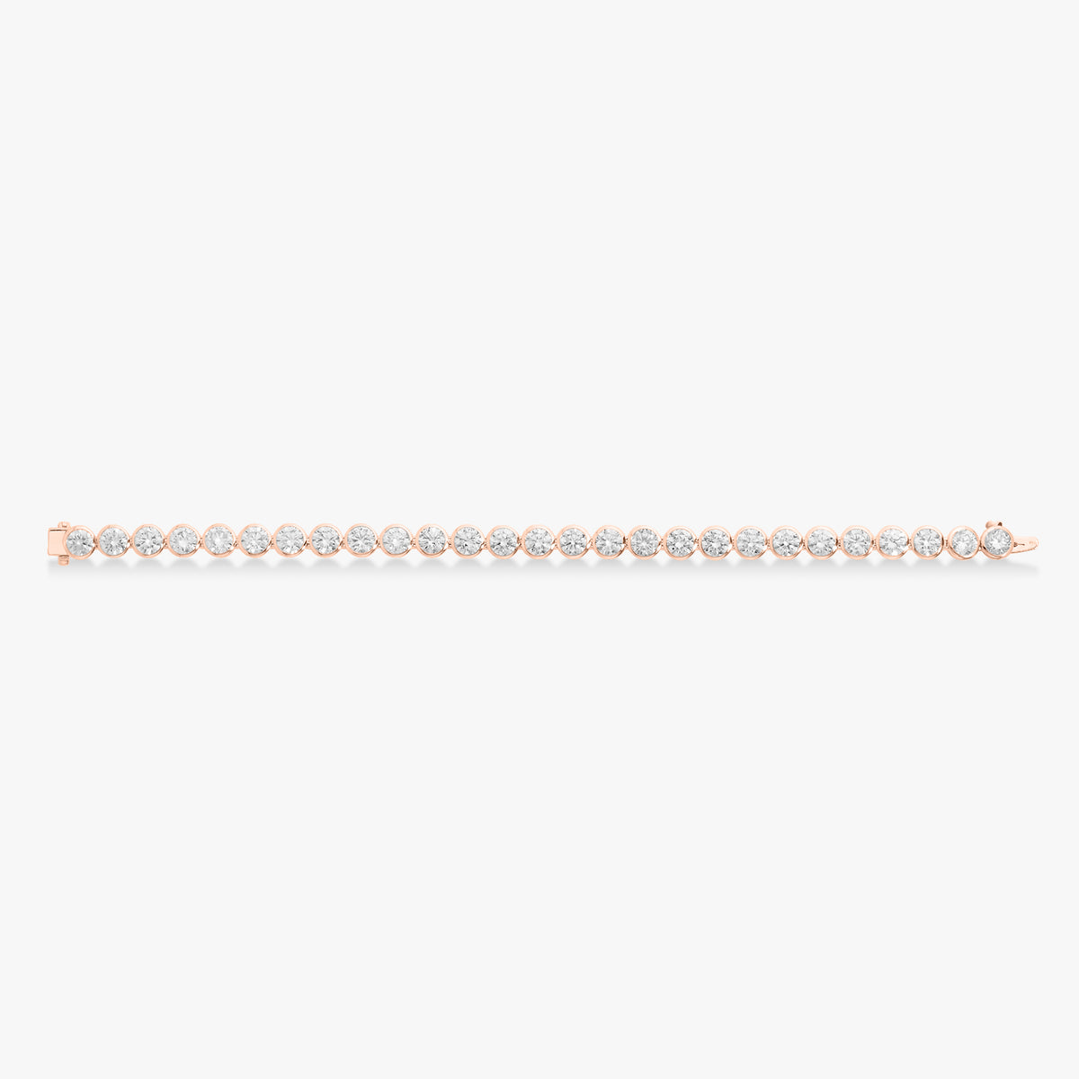 Bixi Bezel Diamond Tennis Bracelet 14 ctw & 22.89 ctw