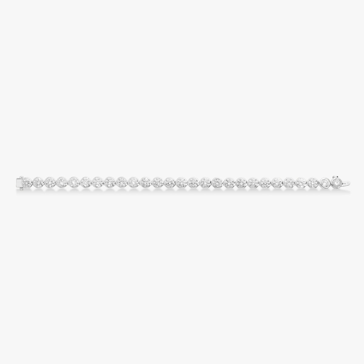 Bixi Bezel Diamond Tennis Bracelet 14 ctw & 22.89 ctw