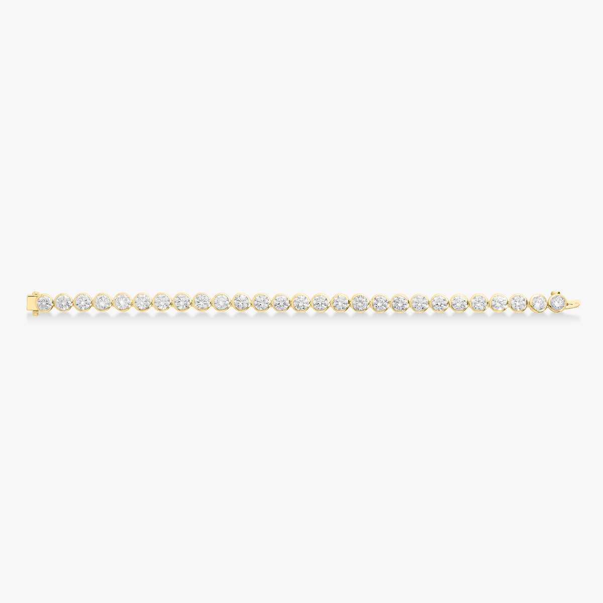 Bixi Bezel Diamond Tennis Bracelet 14 ctw & 22.89 ctw
