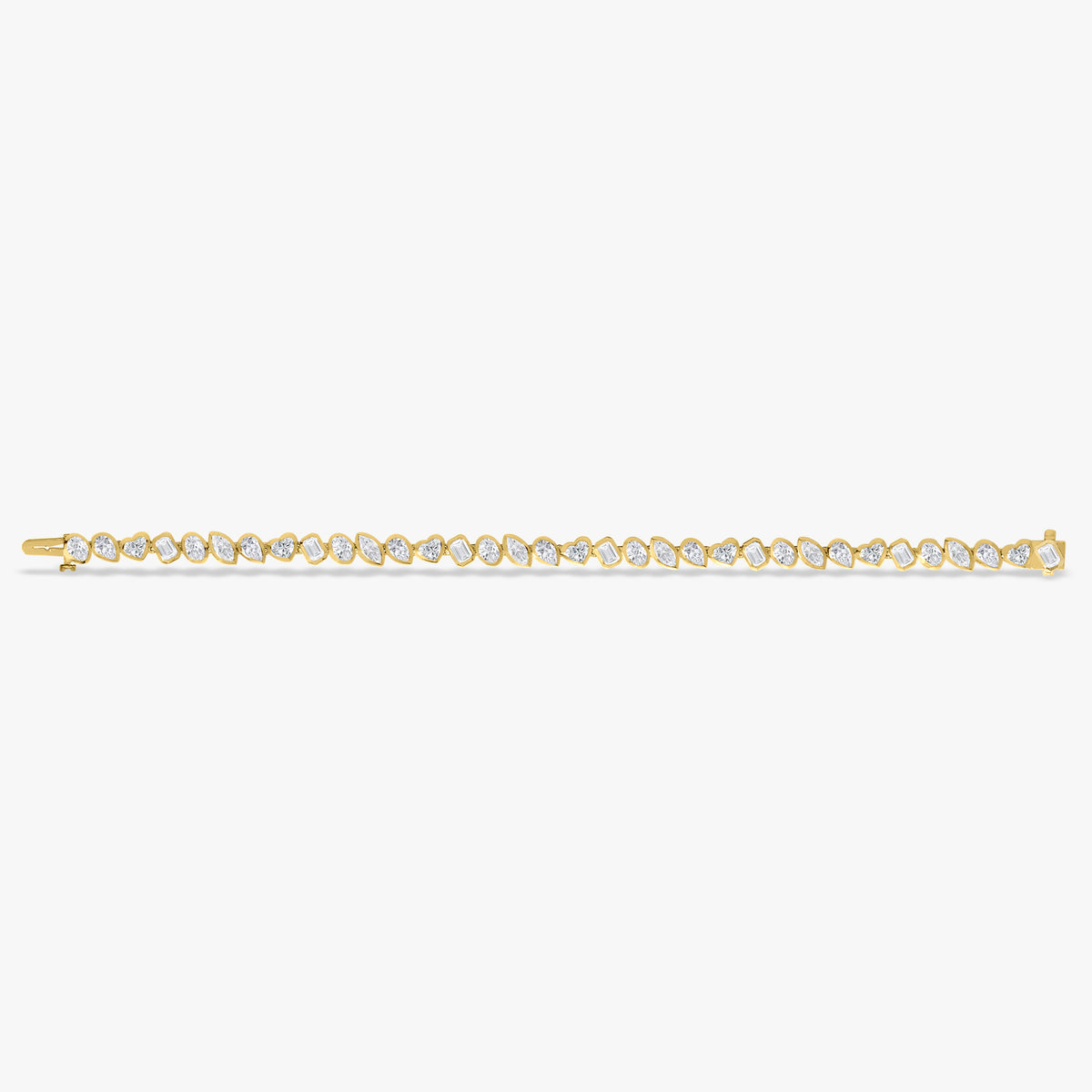 Bezel Set Pruitt Mixed Multi Shape Tennis Bracelet 7.23 ctw