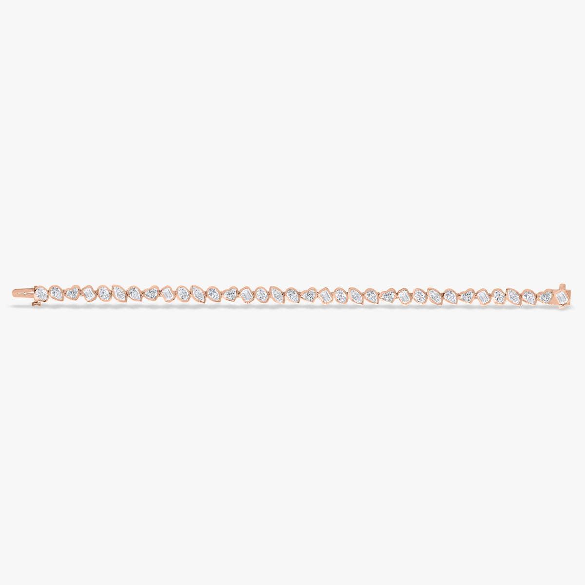 Bezel Set Pruitt Mixed Multi Shape Tennis Bracelet 7.23 ctw