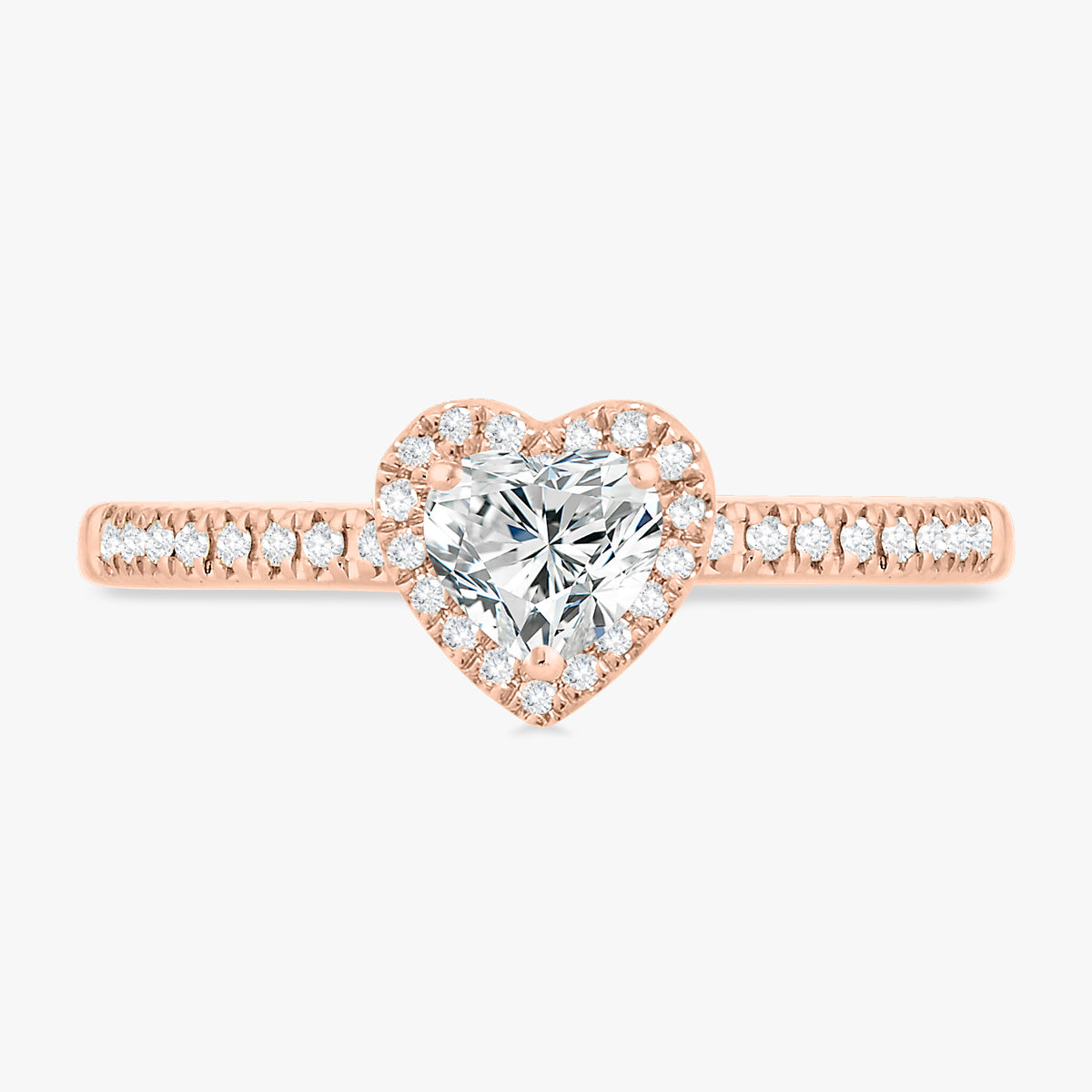 Birthstone Heart & Diamond Ring