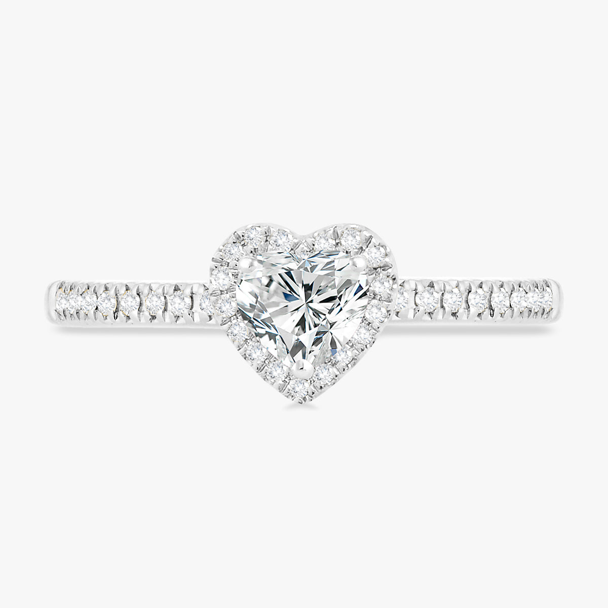 Birthstone Heart & Diamond Ring