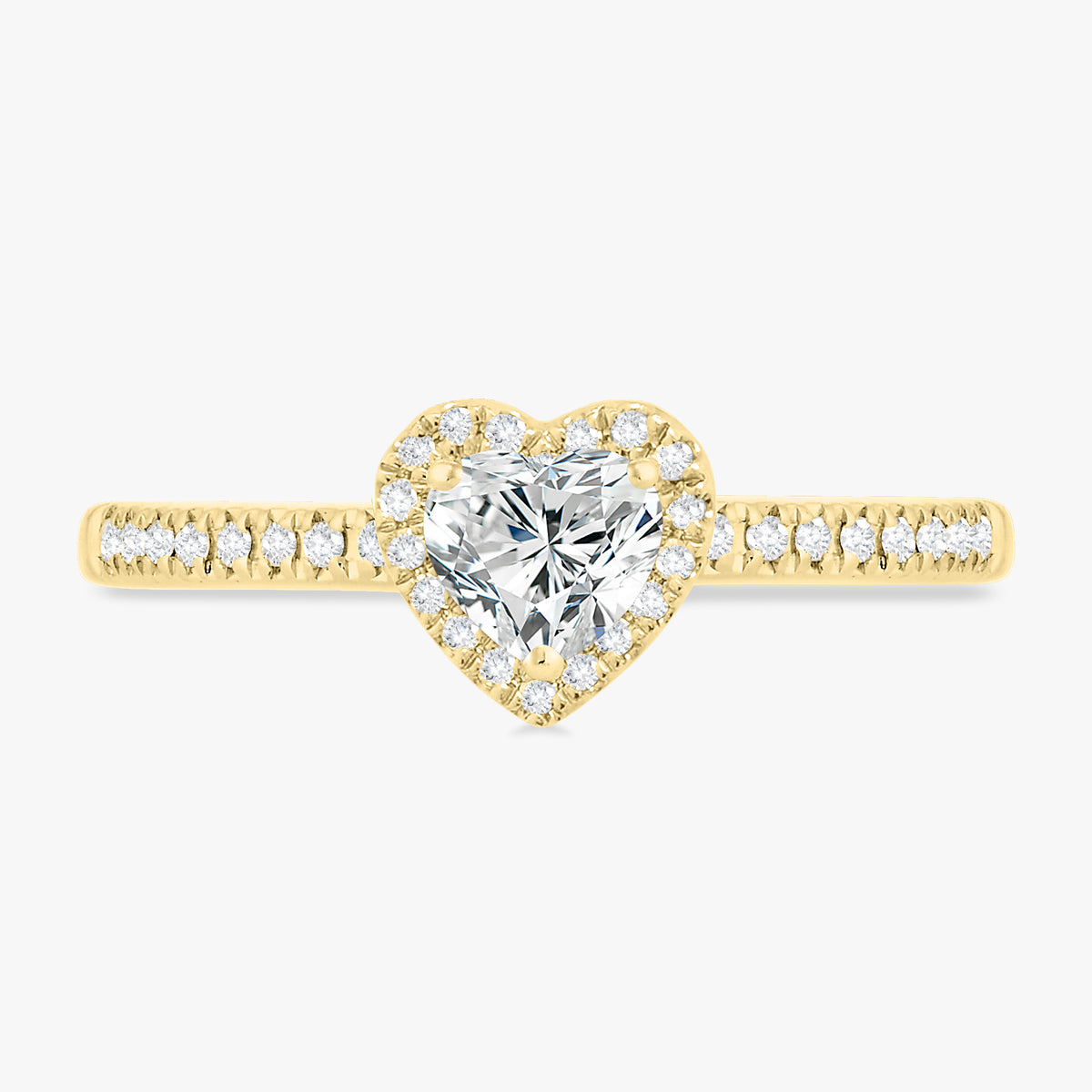 Birthstone Heart & Diamond Ring