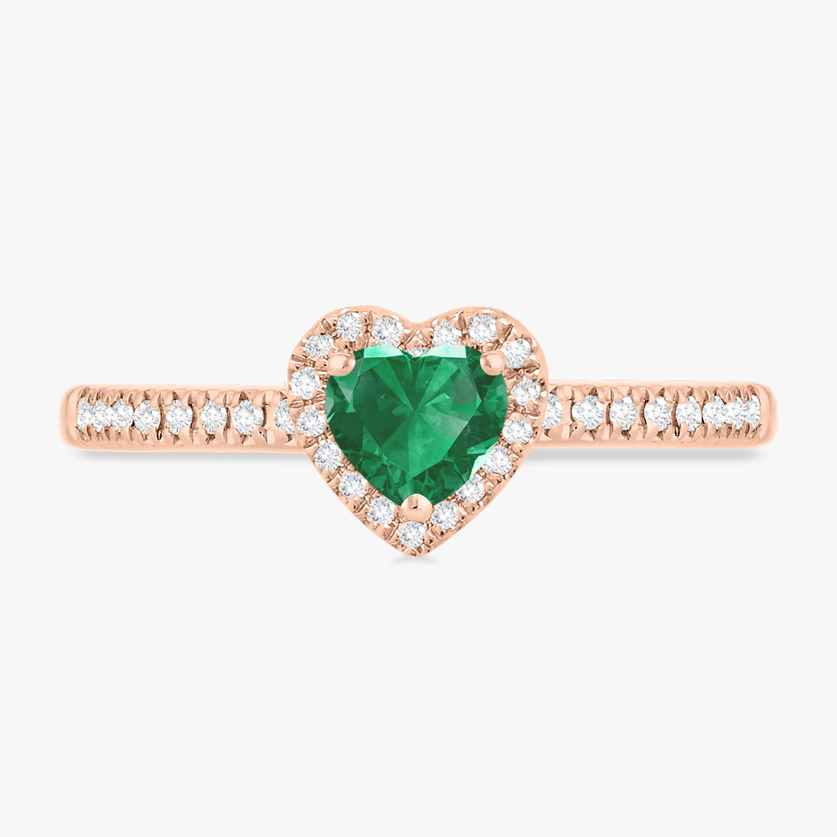 Birthstone Heart & Diamond Ring