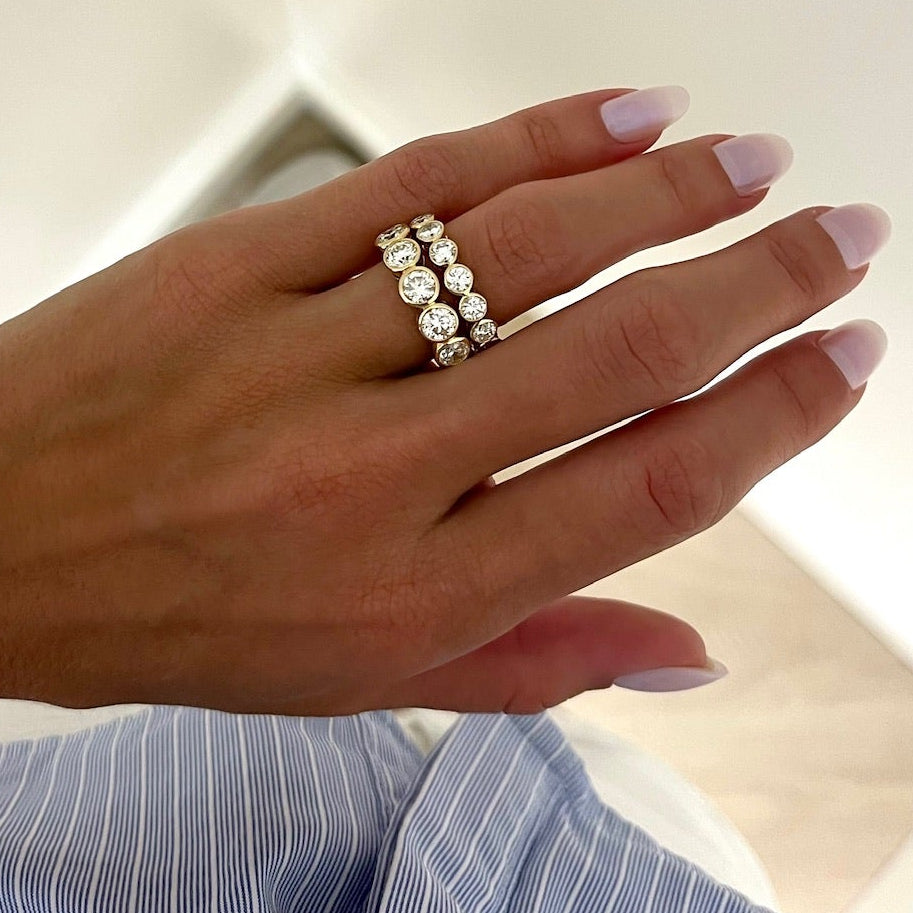 Mini Bixi Bezel Diamond Band 1.65 ctw