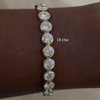 Bixi Bezel Diamond Tennis Bracelet 14 ctw & 22.89 ctw
