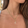 Blanco Pave Diamond Music Note Charm