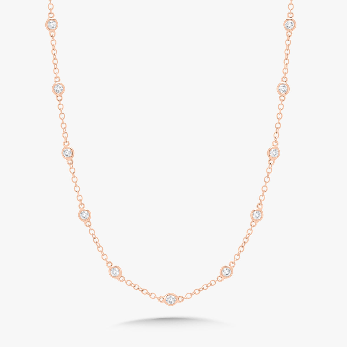 Brielle Diamonds By The Yard Necklace 1 ctw