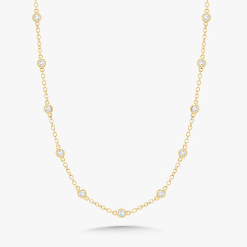 Brielle Diamonds By The Yard Necklace 1 ctw